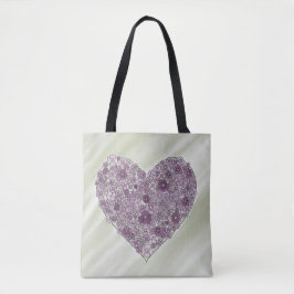 Tote met Hart van Bloemen Bag
