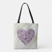 Tote met Hart van Bloemen Bag (Achterkant)