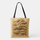 Tote met walvisoog/walvissoort bag (Achterkant)