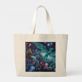 Tote om te pronken  grote tote bag (Achterkant)