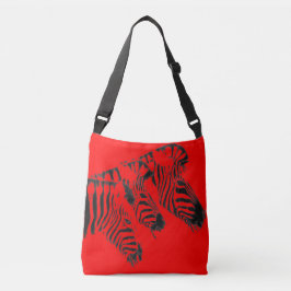 Tote RODE ZEBRA Crossbody Tas