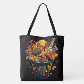 Tote Tas Betoverde Halloween Snoepjes (Achterkant)