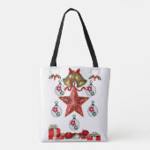 Tote tas kerstmis (Achterkant)