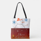 Tote tas kerstmis (Achterkant)