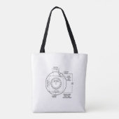 TOTE TAS met 3-weg en motoraansluitschema's (Achterkant)