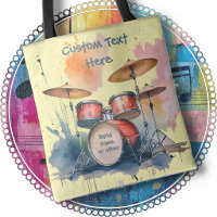 TOTE TAS met een Drumstel - Tweezijdig