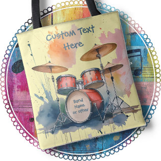 TOTE TAS met een Drumstel - Tweezijdig