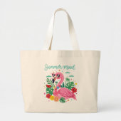 Tote tas met een flamingo (Voorkant)