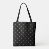 Tote-tassen (Zwart) Tote Bag (Achterkant)