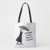 Tote with Inspirational Quote Tote Bag (Voorkant)