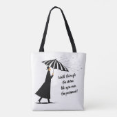 Tote with Inspirational Quote Tote Bag (Achterkant)