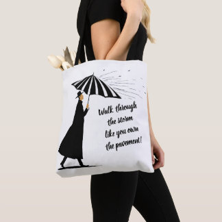 Tote with Inspirational Quote Tote Bag