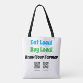 Tote you Farm Fresh Goods! Tote Bag (Achterkant)