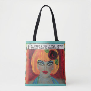 Totebag. Het spijt me dat ik geen orders neem. Ik Tote Bag