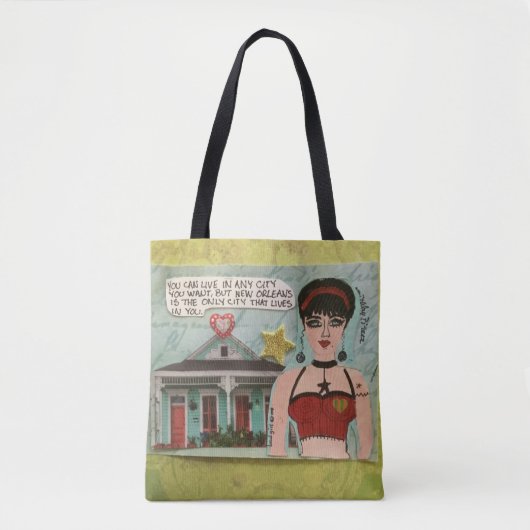 Totebag - je kunt in elke stad wonen die je wilt tote bag (Voorkant)