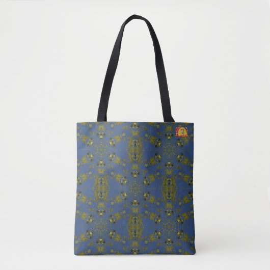 Totebag Snake Pond Blue Tote Bag (Voorkant)