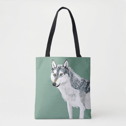 Totem Alberta Wolf Tote Bag (Voorkant)