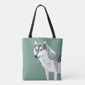 Totem Alberta Wolf Tote Bag (Achterkant)