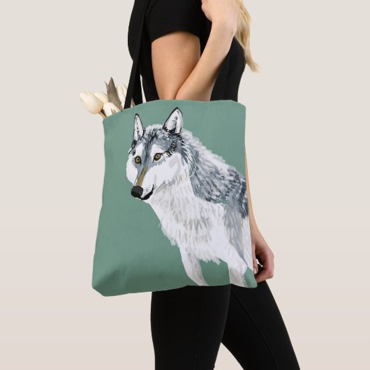 Totem Alberta Wolf Tote Bag (Dichtbij)