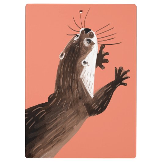 Totem amblonyx otter klembord (Achterkant)