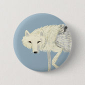 Totem Artic Wolf Ronde Button 5,7 Cm (Voorkant)