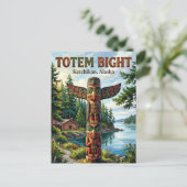 Totem Bight State Historisch Park Alaska Postkaart (Staand voorkant)