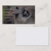 "Totem Cougar on the Hunt" Visitekaartje (Voorkant / Achterkant)