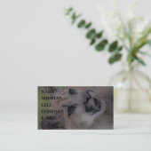 "Totem Cougar on the Hunt" Visitekaartje (Staand voorkant)