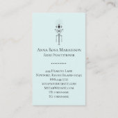 *~* Totem Eye Moon Floral Astrology Yoga Reiki Visitekaartje (Achterkant)