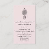 *~* Totem Flower of Life Pastel Floral Reiki Yoga Visitekaartje (Achterkant)