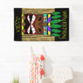 Totem Luau Gelukkige Verjaardag Spandoek (Insitu)