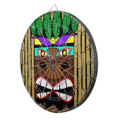 Totem met Bamboe Luau Party Dartbord (Voorkant Rechts)