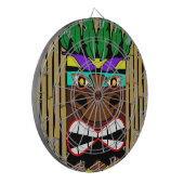 Totem met Bamboe Luau Party Dartbord (Voorkant Links)