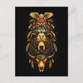 Totem Opklimmend Briefkaart