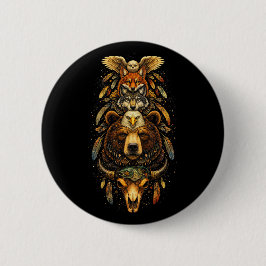 Totem Opklimmend Ronde Button 5,7 Cm