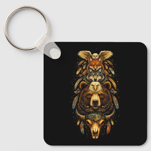 Totem Opklimmend Sleutelhanger (Voorkant)
