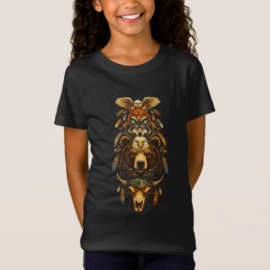 Totem Opklimmend T-shirt (Voorkant)