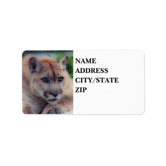 "Totem Panther" Etiket (Voorkant)