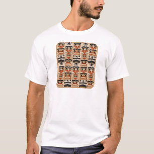 Totem Pole Art Pattern Design T-shirt
