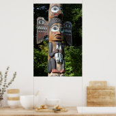 Totem Pole Close, Alaska Poster (Keuken)