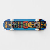 Totem Pole Colorful Unisex Skateboard (Horizontaal)