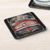 Totem Pole Face Thunder_Cove Bier Onderzetter (Linkerzijde)