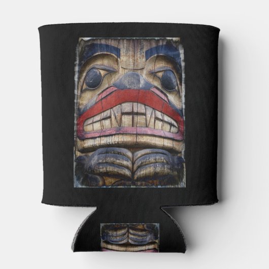 Totem Pole Face Thunder_Cove Blikjeskoeler (Achterkant)