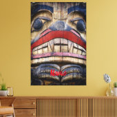 Totem Pole Face Thunder_Cove Canvas Afdruk (Insitu (Woonkamer))