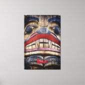 Totem Pole Face Thunder_Cove Canvas Afdruk (Voorkant)