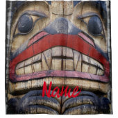Totem Pole Face Thunder_Cove Douchegordijn (Voorkant)