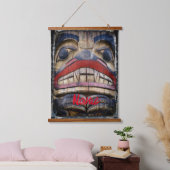 Totem Pole Face Thunder_Cove Hangend Wandkleed (Slaapkamer)
