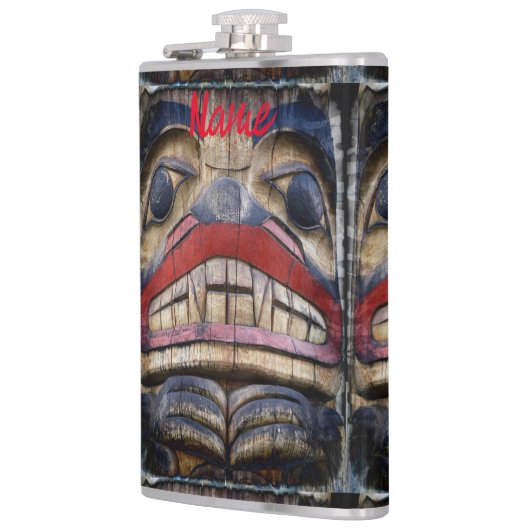 Totem Pole Face Thunder_Cove Heupfles (Links)