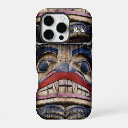 Totem Pole Face Thunder_Cove iPhone Hoesje (Achterkant)