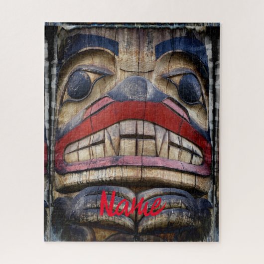 Totem Pole Face Thunder_Cove Legpuzzel (Verticaal)